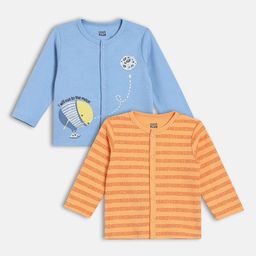 MINI KLUB Infant Pack Of 2 Graphic Printed Jhabla-image-29