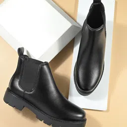 Layasa Women Block Heel Chelsea Boots-image-53