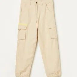 Fame Forever by Lifestyle Boys Regular Fit Cotton Cargos Trousers-picture-3