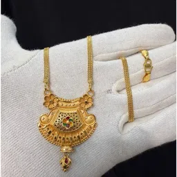 Anshenterpris Women Brass Gold-Plated Pendants With Chains-picture-0