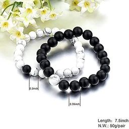 Divine souvenirs Unisex Set Of 2 Artificial Beaded Elasticated Bracelets image 3