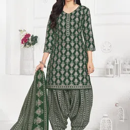 SALWAR STUDIO Printed Pure Cotton Unstitched Dress Material-image-72