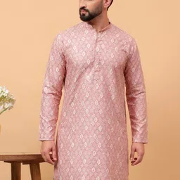 TREEMODA Men Geometric Kurta-13