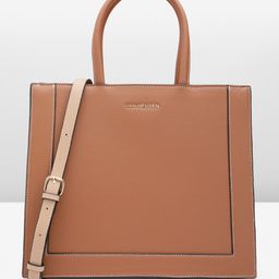 Van Heusen Oversized Structured Handheld Bag with Detachable Sling Strap-image-8