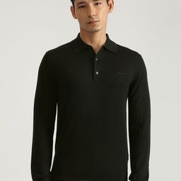 GANT Men Woollen Pullover with Zip Detail Detail-image-1