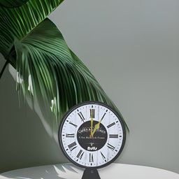 Nutts Black & White Vintage Table Clock-picture-48