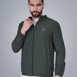 GOTO Men Geometric Lightweight Training or Gym Sporty Jacket-50