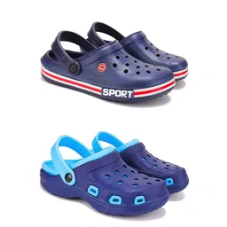 DRACKFOOT Men Set of 2 Self Design Clogs-picture-47