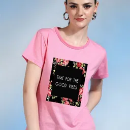 Moda Rapido Women Printed Bio Finish T-shirt-picture-30