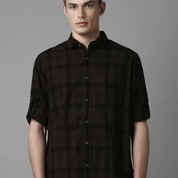 Louis Philippe Jeans Men Slim Fit Checked Casual Shirt-image-30