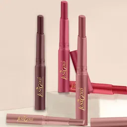 JUSTGOLD Long Lasting Matte Lipstick With Vitamin E & Aloe Vera - 4 g - Sandalwood 24-37