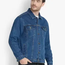 LINARIA Men Denim Jacket with Embroidered-5