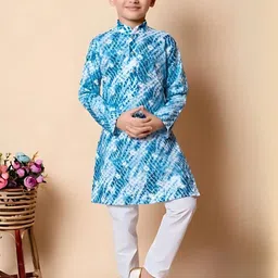 DIGI FASHION Kids-Boys Self Design Cotton Blend Kurta Sets-19