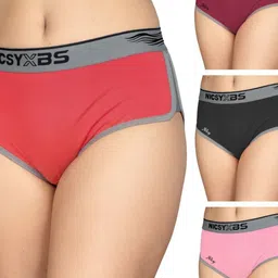 Nicsy Pack of 4 Cotton Hipster Briefs-picture-18