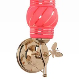 Somil Premium Designer Glass Wall / Night Lamp Elegant & Stylish Dcor Accent for Modern Interiors, color, Pink, Size:- 20 X 18 X 30 CM-picture-31