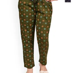 BAESD Pack Of 2 Girls Printed Cotton Lounge Pants-18