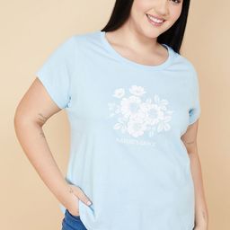 max Floral Printed Round Neck Pure Cotton T-shirt-image-10