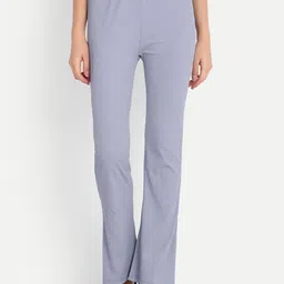 FNOCKS Women Classic Striped High-Rise Cotton Regular Trousers-picture-40