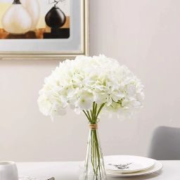 White Hydrangea Artificial Flower-17