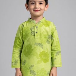 Sangria Boys Green Cotton Kurta Pyajama-picture-43
