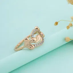 DressBerry Stone Studded Adjustable Finger Ring-19
