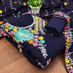 Maroosh Floral Embroidered Unstitched Dress Material-picture-48