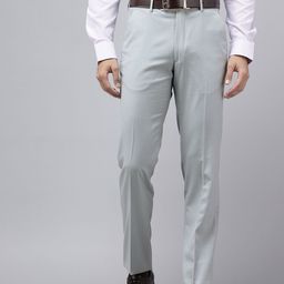 Van Heusen Men Checked Slim Fit Formal Trousers-picture-11