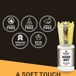 mannat fragrances Musk Safi Non Alcohol Attar- 6 ml image 4