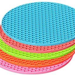 Silicone Trivets Mat Round Bowl Pads Non-slip Multipurpose Hot Pads Pot Holders Mat Finish Heat Resistant Trivets for Hot Dishes Trivet-3