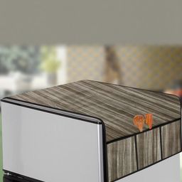 The Furnishing Tree Coffee Brown Printed Refrigerator Cover-image-53