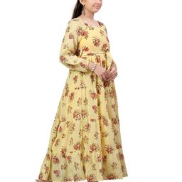 BAESD Floral Print Georgette Maxi Dress-picture-11