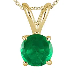 GenZcomplex Green Brass Gold-Plated Pendant-30