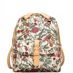 Henney Bear Women Floral Textured Backpack-image-42