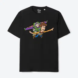Wear Your Mind Boys Toy Story Printed Pure Cotton Applique T-shirt-16