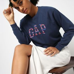 GAP Brand Logo Applique Sweatshirt-image-63