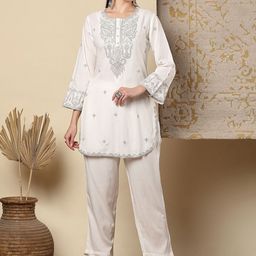 FASHOR Printed Round NeckCo-Ords Set-picture-11