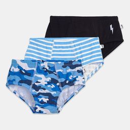 You Got Plan Pack Of 3 Boys Printed Pure Cotton Mid-RiseBasicBriefs UBL-BlueStrike: 1-2-image-39