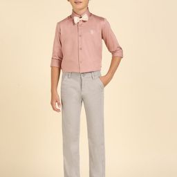 U.S. Polo Assn. Kids Boys Solid Slim Fit Mid-Rise Casual Regular Trouser-image-34