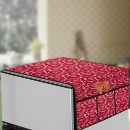 The Furnishing Tree Red Plastic Refrigerator Cover-image-25