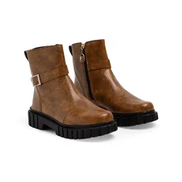 The Roadster Lifestyle Co Women Wedge Heels Chunky Boots-image-91