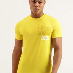 United Colors of Benetton Men Typography Printed Pure Cotton Pockets T-shirt-image-95