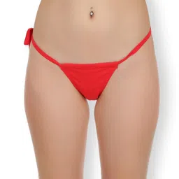 Selfcare Womens Ultra Soft Solid Cotton Lycra Low Rise Thong Panty - SN4038-image-76
