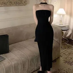 StyleCast Women Solid Sleeveless Bodycon Maxi Dress-image-91