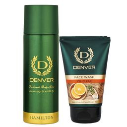 Denver Men Hamilton Deodrant 200ml & Oil Clear Face Wash 100g-43