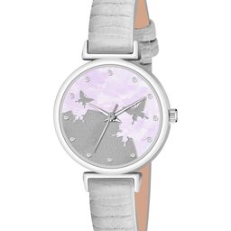 THE SHOPOHOLIC Women Printed Dial & Leather Straps Analogue Watch AB64-BF-GREY-image-96