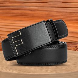 WINSOME DEAL Men Solid Slider Buckle Closure Formal Belt-picture-27