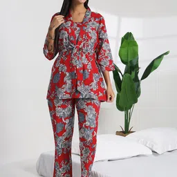 Bannos Swagger Women Printed Night suit-picture-34
