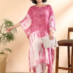 PinkTribe Women Hand Tie Dyed Kaftan Kurta-picture-57