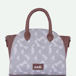 ZOUK Women Geometric Printed Swagger Handheld Bag image 3