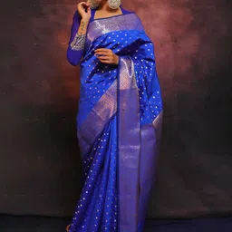 Anjaneya Sarees Woven Design Zari Banarasi Saree-picture-33